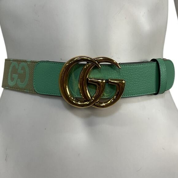 Gucci Double GG Marmont Buckle Belt Size 80 main image 4